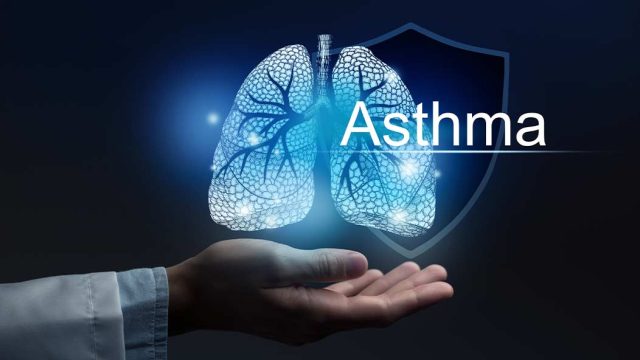 AstraZeneca Fasenra approved in China for treating severe eosinophilic asthma, featuring an image of lungs and the medication.