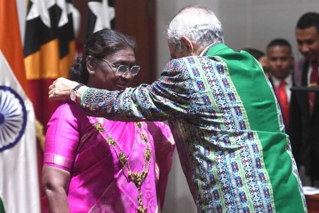 President Draupadi Murmu Honored with Timor-Leste's Highest Civilian Award