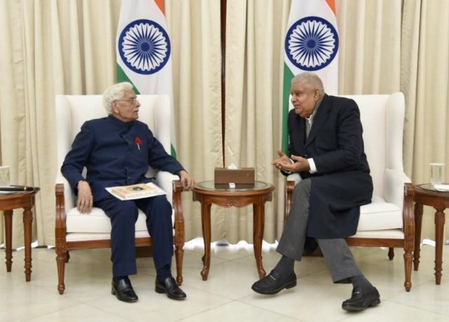 Vice President Dhankhar Mourns the Passing of Natwar Singh